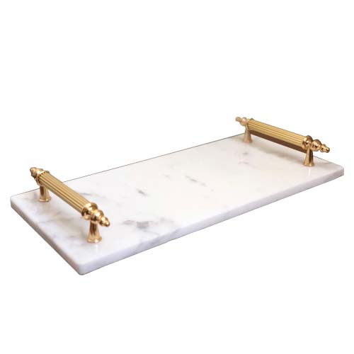 wakeb online Home service marble-tray-white-wakeb-online-turkish-products