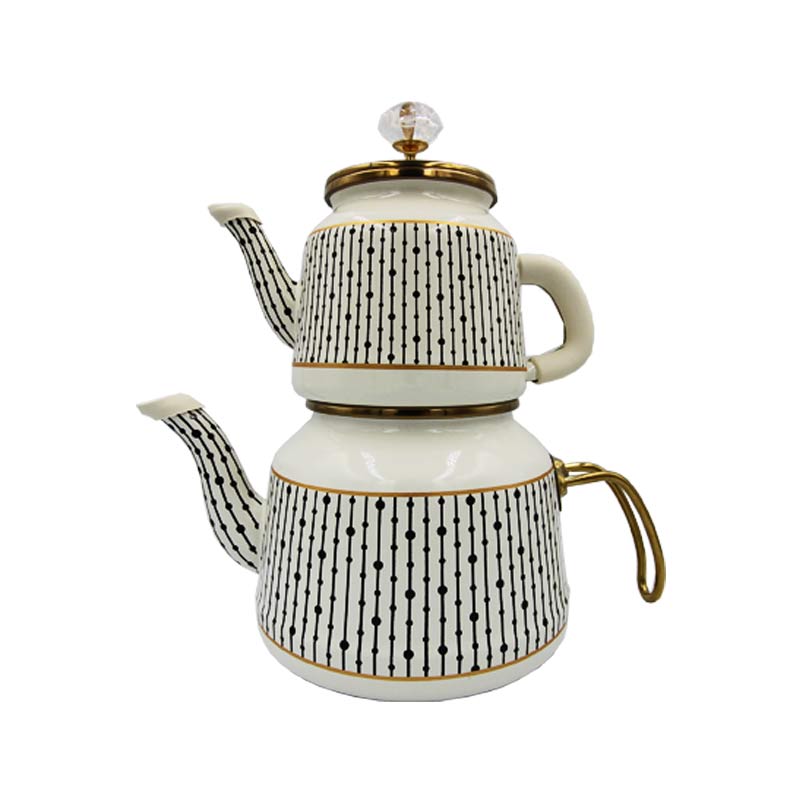 Turkish tea pot stainless steel 1200cc – Vip Housewares