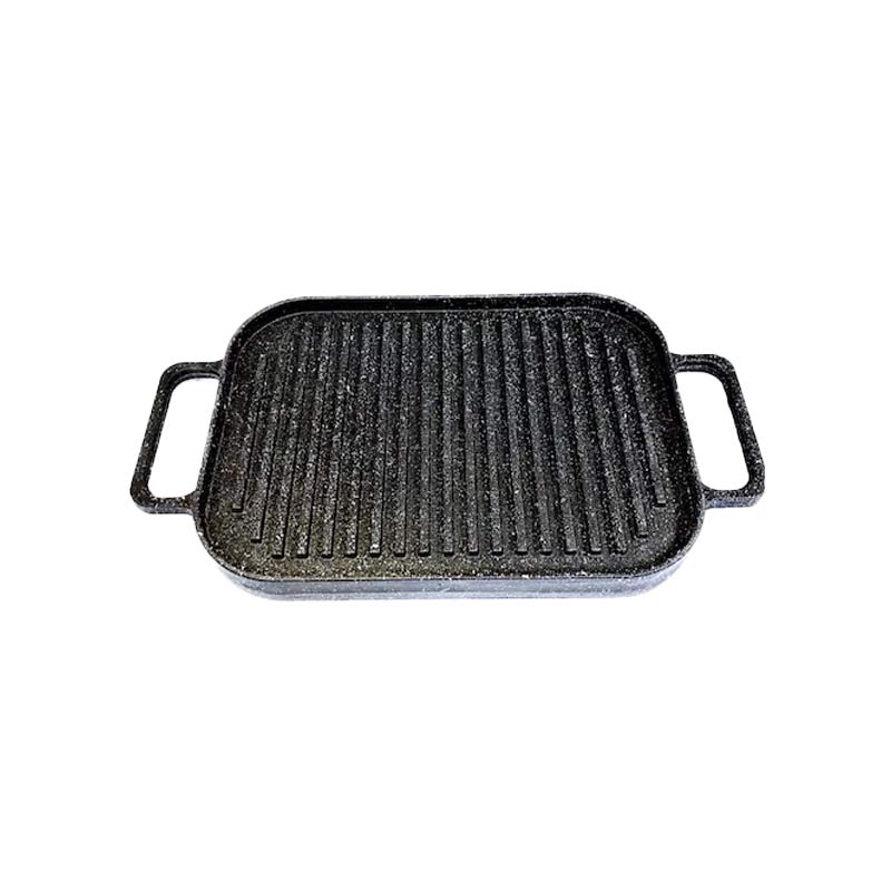 Granite Grill Pan Double Sided 30 X 22 Cm Black Color wakeb online turkish product