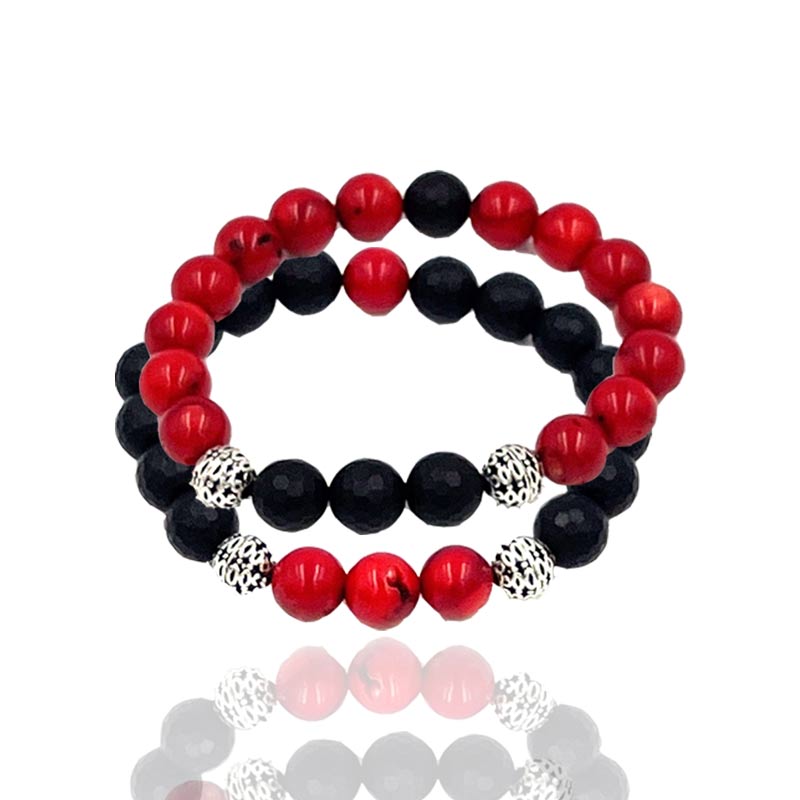Onyx coral bracelet from wakeb online