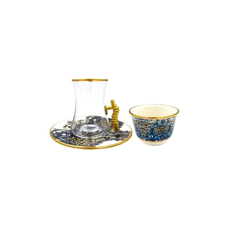 Tiger Vintage Arabic Coffee Cups & Turkish Tea Cups Set Wakeb Online Made In Turkey